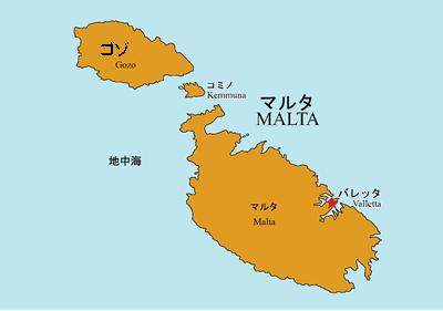 マルタ地図